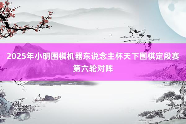 2025年小明围棋机器东说念主杯天下围棋定段赛第六轮对阵