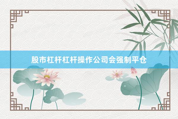 股市杠杆杠杆操作公司会强制平仓