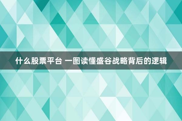 什么股票平台 一图读懂盛谷战略背后的逻辑