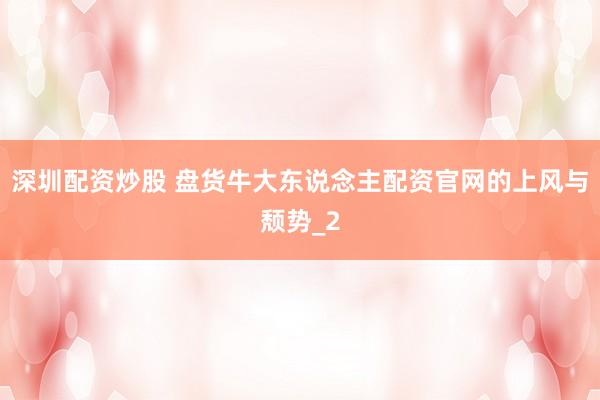 深圳配资炒股 盘货牛大东说念主配资官网的上风与颓势_2