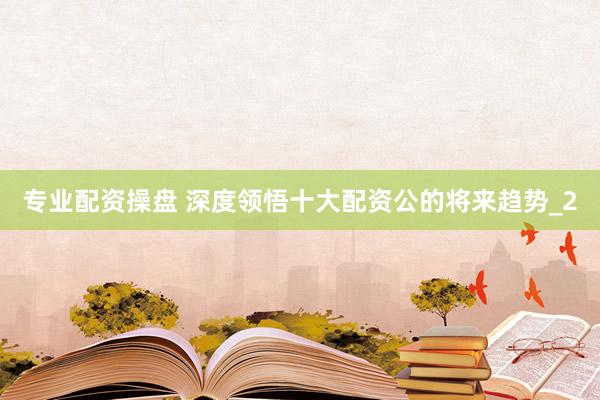 专业配资操盘 深度领悟十大配资公的将来趋势_2