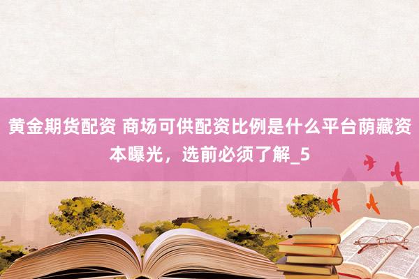 黄金期货配资 商场可供配资比例是什么平台荫藏资本曝光，选前必须了解_5