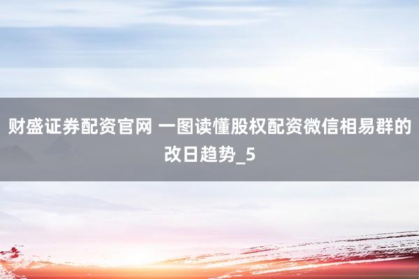财盛证券配资官网 一图读懂股权配资微信相易群的改日趋势_5