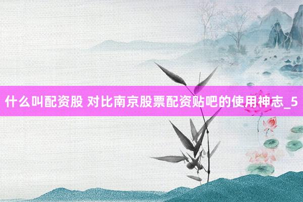 什么叫配资股 对比南京股票配资贴吧的使用神志_5